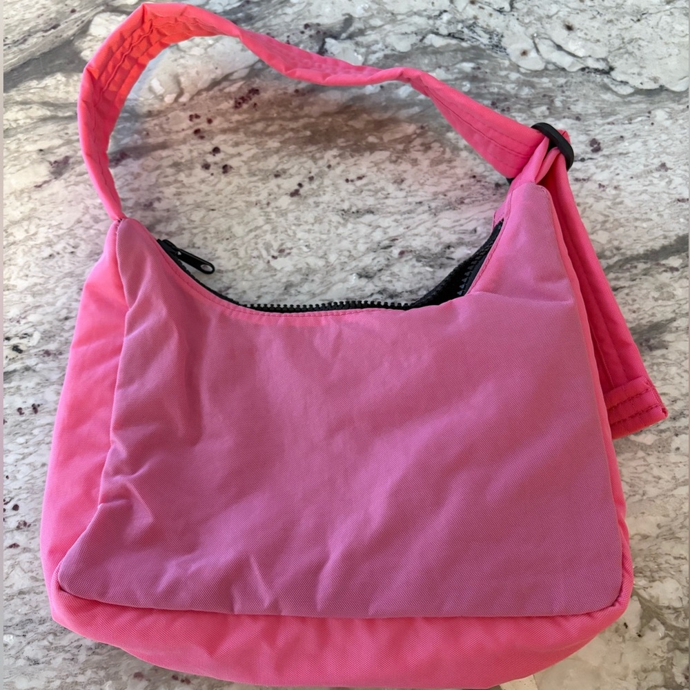 Baggu Mini Nylon Shoulder Bag in Azalea Pink